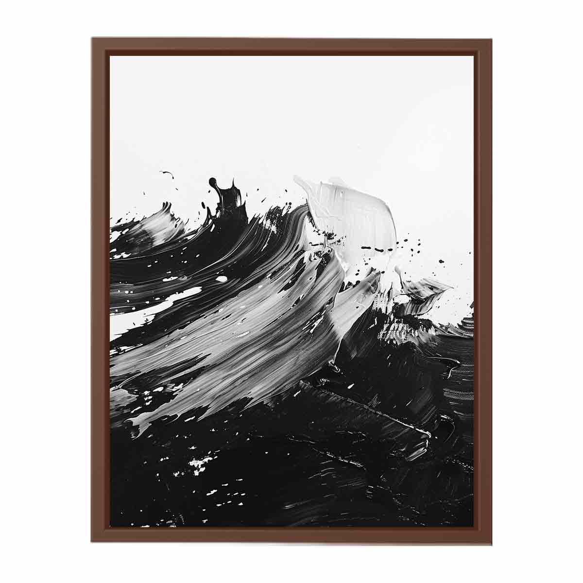 Black White Abstract Art Canvas Art Print - Image 15