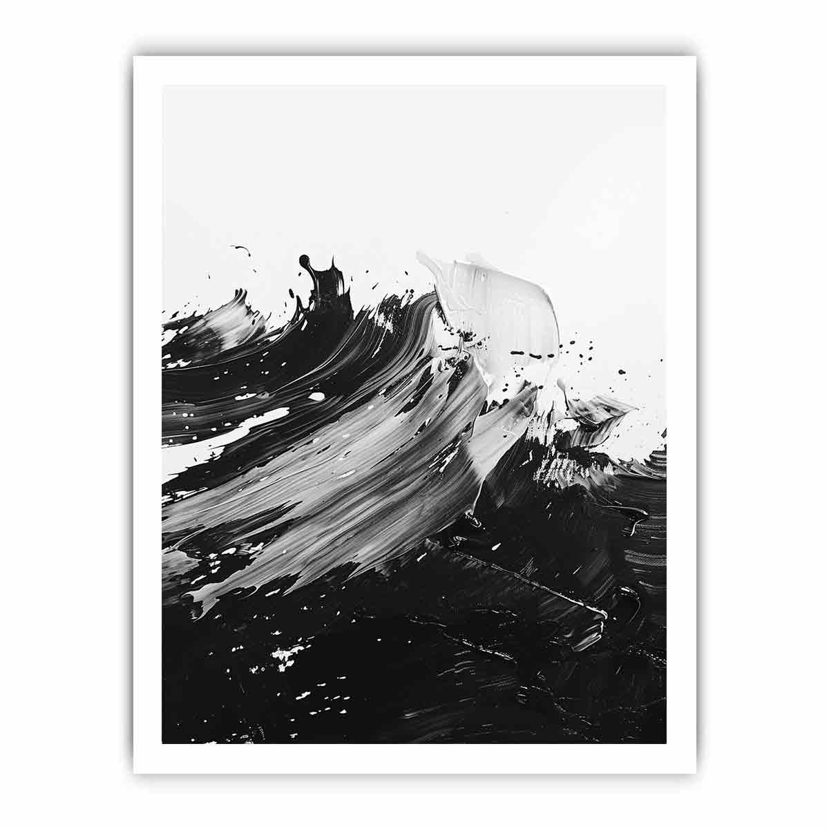 Black White Abstract Art Canvas Art Print - Image 17