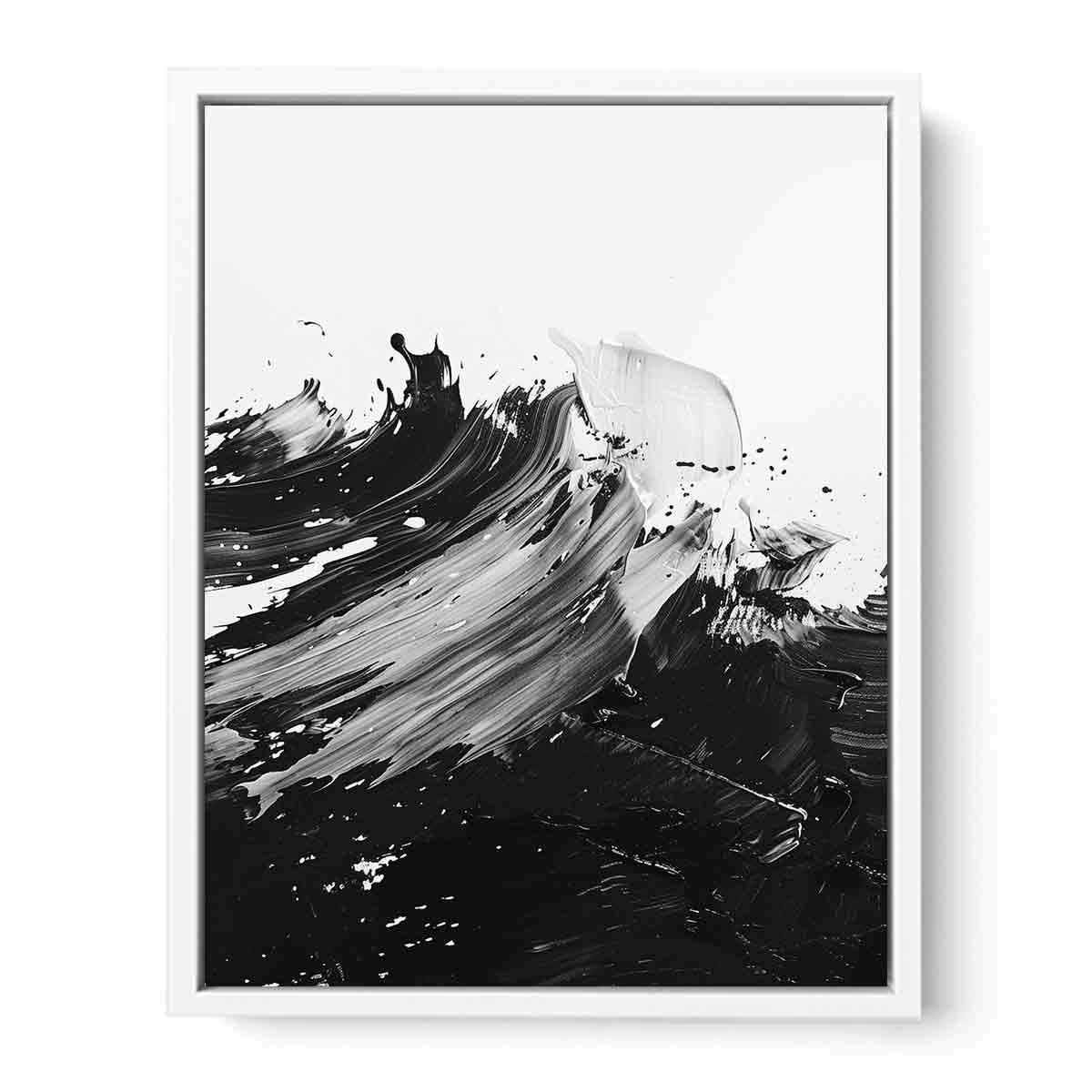 Black White Abstract Art Canvas Art Print - Image 20