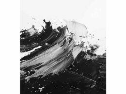 Black White Abstract Art Canvas Art Print