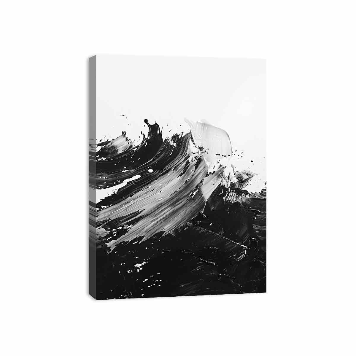 Black White Abstract Art Canvas Art Print - Image 12