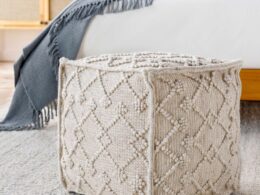 Toronto Hand Woven Wool Pouf
