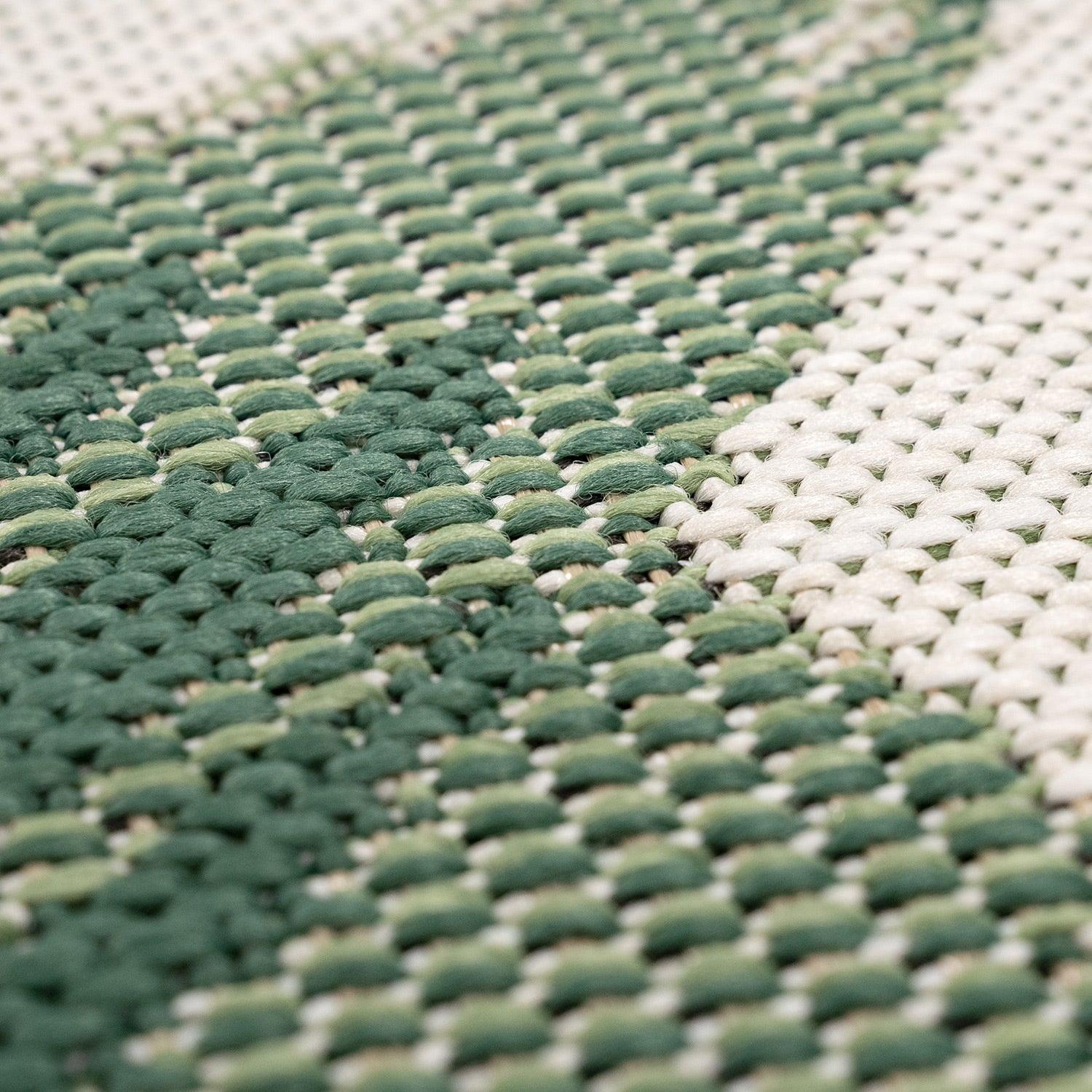 Tropical Outdoor Rug Ostende Palm Trees - Green Beige - Image 3