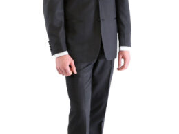 TX100 Men's Premium Black Slim Fit 2 pc Tuxedo