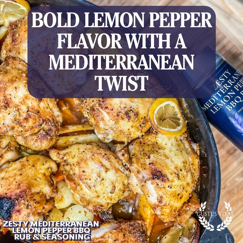 Zesty Mediterranean Lemon Pepper BBQ Rub & Seasoning - Image 5