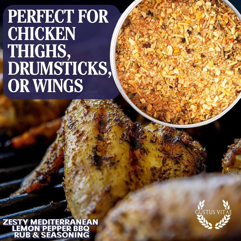 Zesty Mediterranean Lemon Pepper BBQ Rub & Seasoning - Image 4
