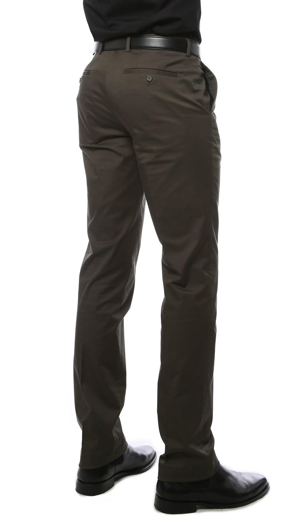 Zonettie Kilo Hunter Green Straight Leg Chino Pants - Image 2