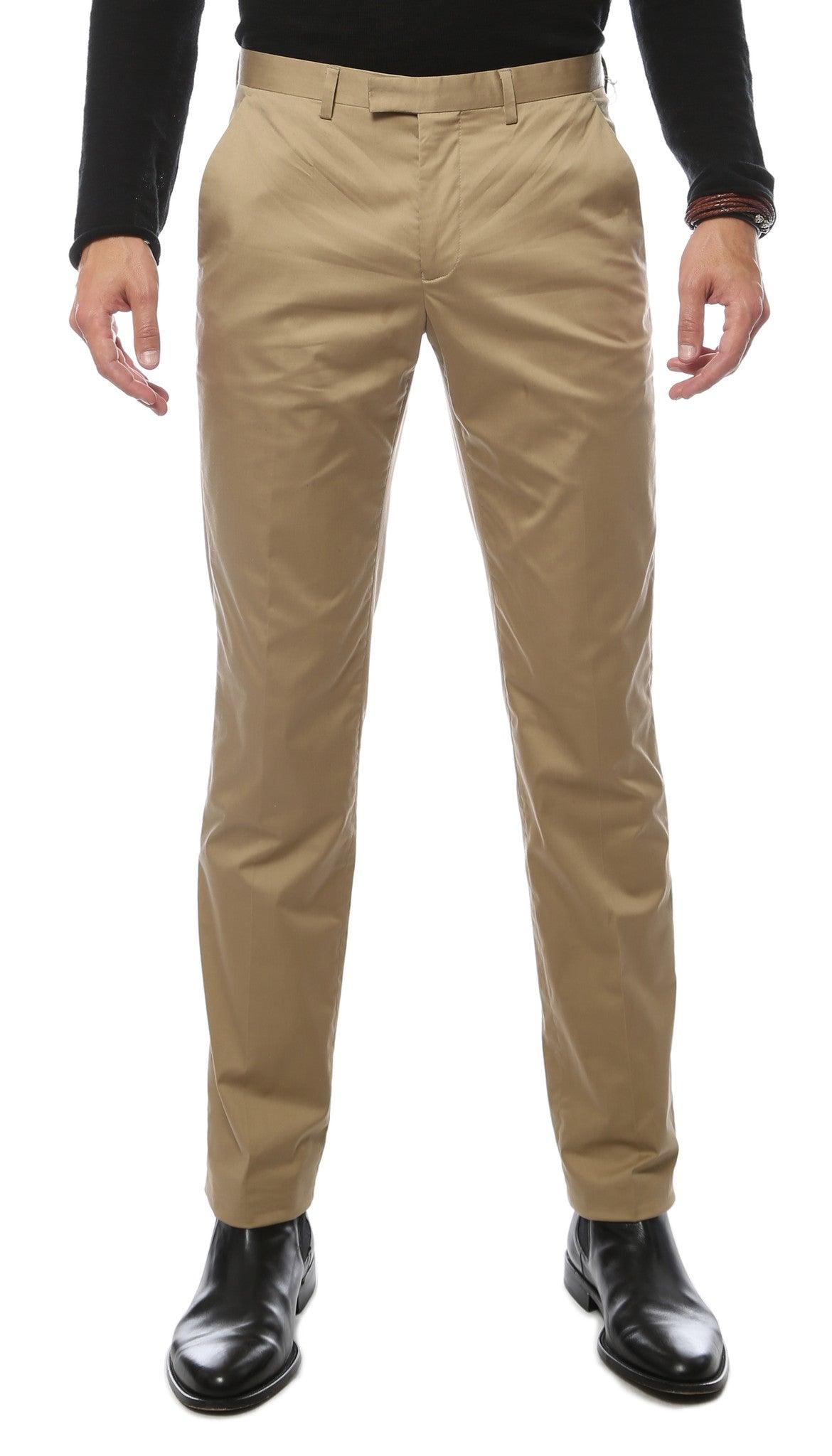 Zonettie Kilo Khaki Straight Leg Chino Pants - Image 13