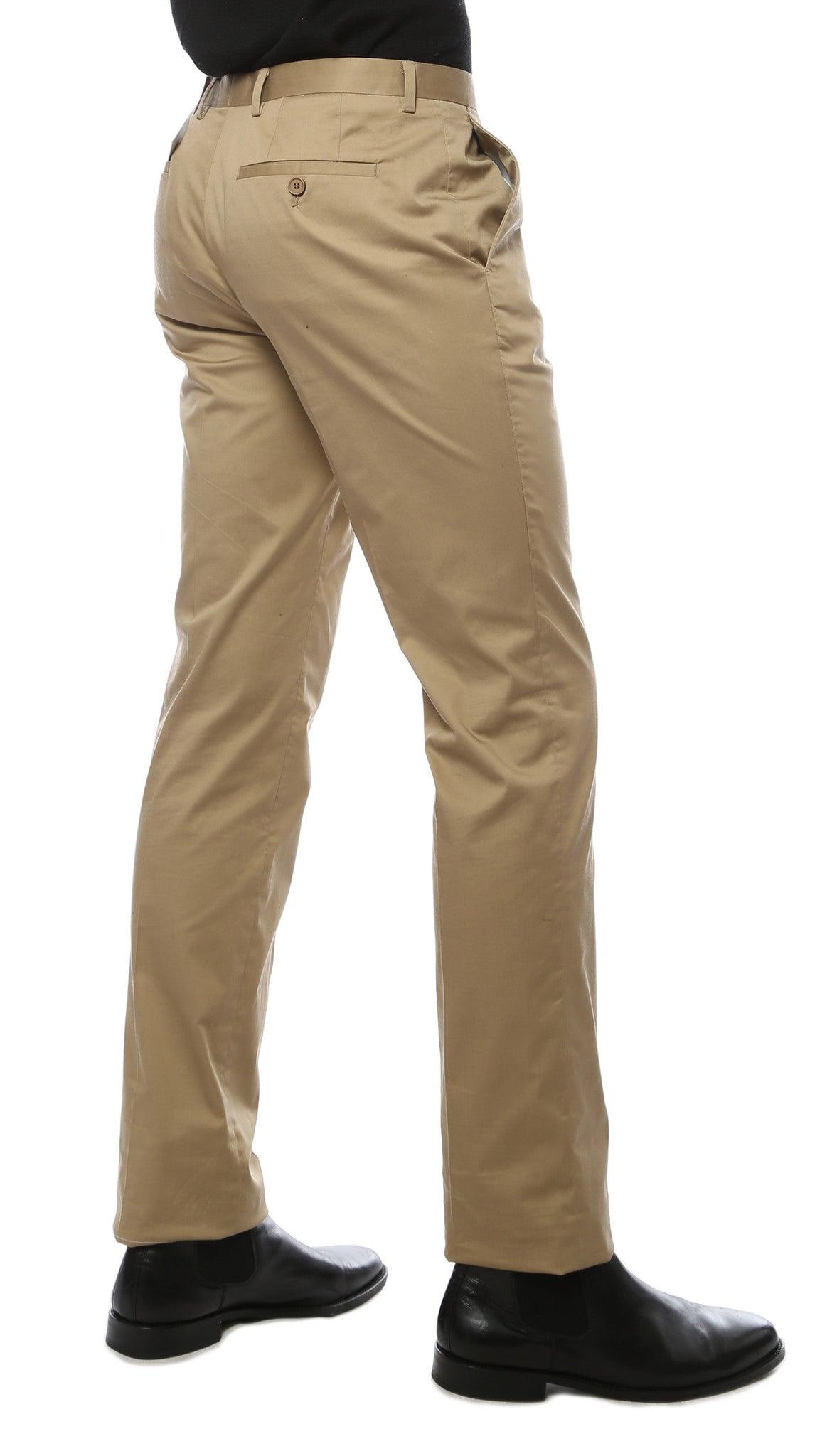 Zonettie Kilo Khaki Straight Leg Chino Pants - Image 2