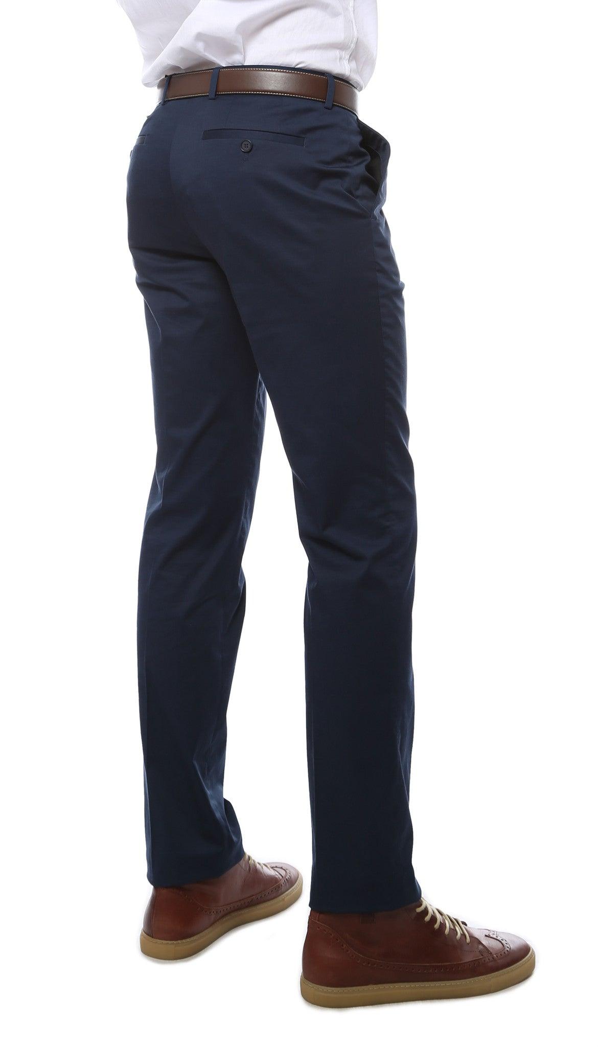 Zonettie Kilo Navy Straight Leg Chino Pants - Image 2