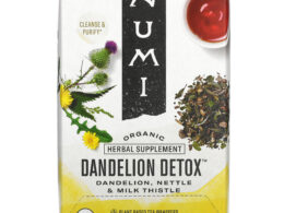 Numi Organic Dandelion Detox Caffeine Free Herbal Tea 16 Bags (Pack of 6 Boxes)