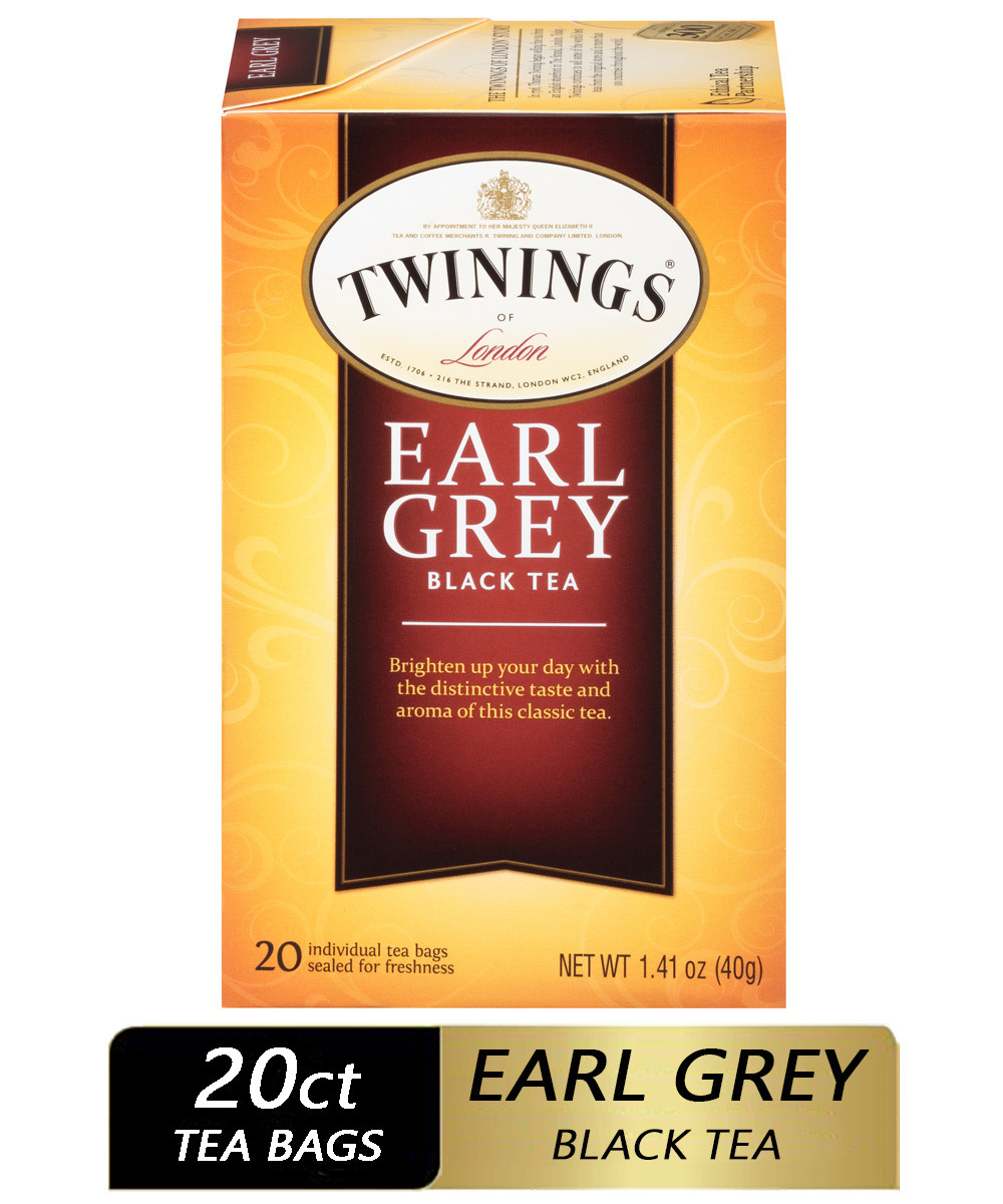 Twinings Earl Grey Tea 20 Tea Bags (Pack of 6 Boxes)