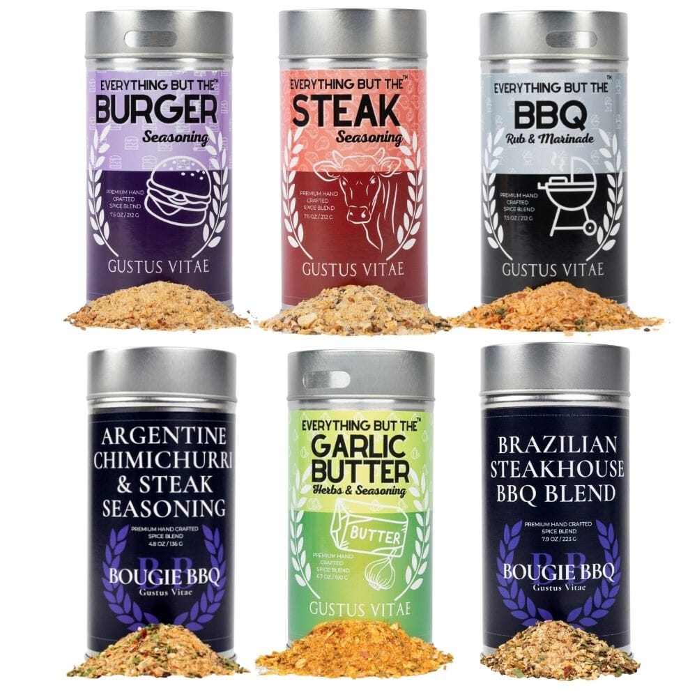 Best for Steak & Beef Seasonings | Set of 6 XL Tins