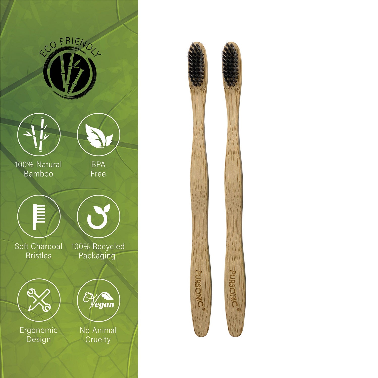 100% Natural Bamboo Toothbrush - Image 3