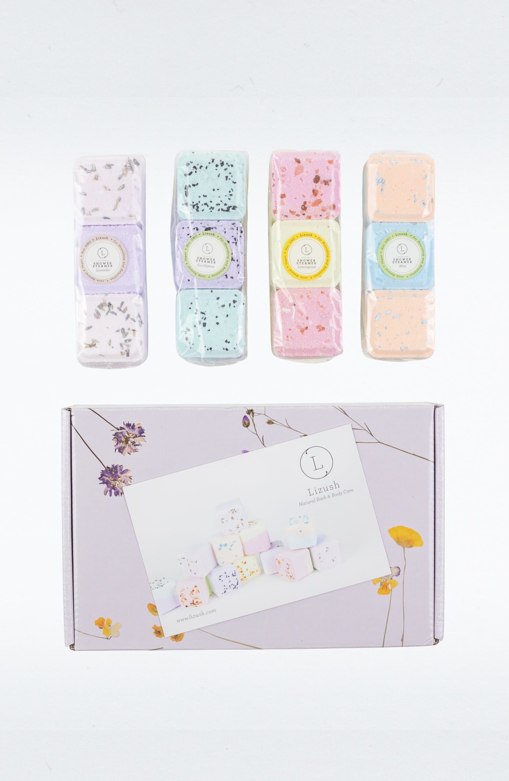 Shower Steamers, Set of 12 big fizzies, Cheer up Gift Set, Relaxing Gift Box - Image 2