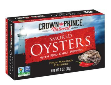 Crown Prince Oysters W/Chli Pepper (18x3OZ )