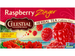 Celestial Seasonings Raspberry Zinger Herbal Tea 20 Tea Bags (Pack of 6 Boxes)