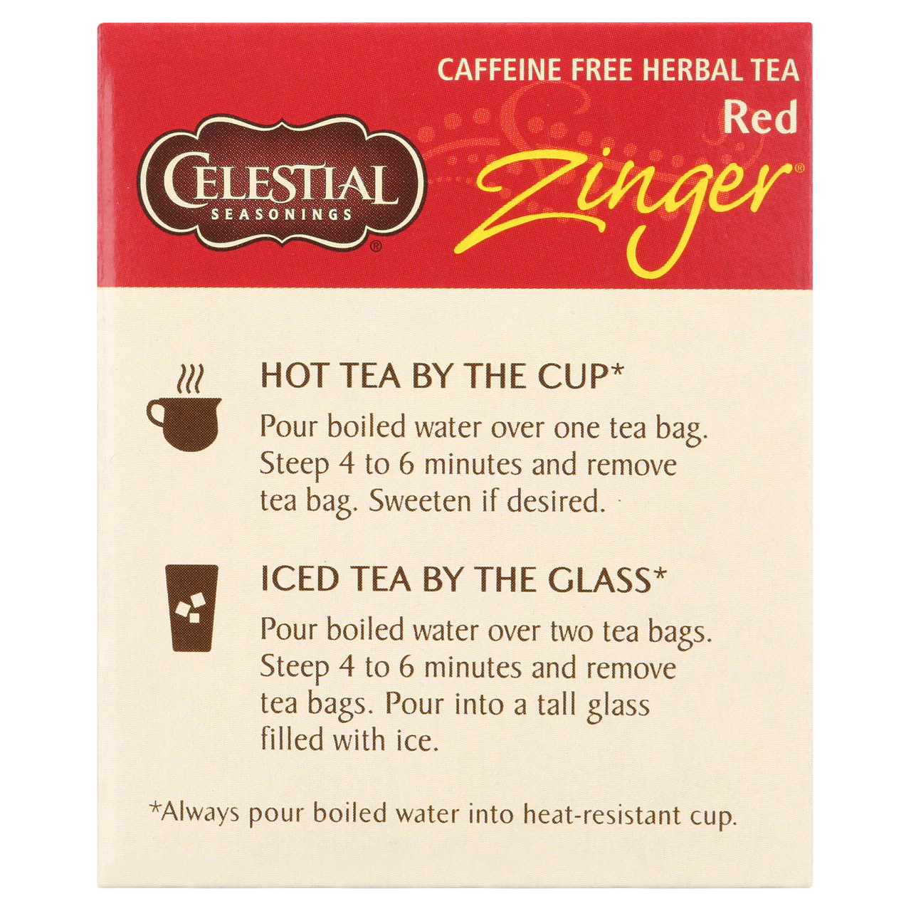 Celestial Seasonings Red Zinger Herbal Tea 20 Tea Bags (Pack of 6 Boxes) - Image 6