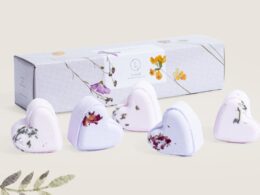 Set of 5 Heart Shaped Shower Steamers Package  - in a Gift Box - Can be personalized