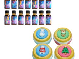 Holiday Bliss Gift Set: Aromatherapy Bath Bombs & Essential Oils