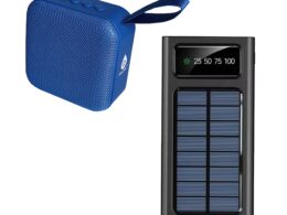 Adventure Power & Sound Bundle – Portable Solar Power Bank + 360° Wireless Speaker
