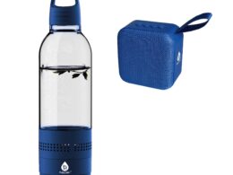 Pursonic Wireless Hydration & Sound Bundle – 2-in-1 Water Bottle Speaker & Portable Wireless Speaker