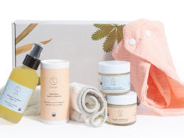 Organic full care new baby gift set - welcome little one!