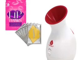 Pursonic Spa-Ready Skincare Bundle: Facial Steamer & Hydrating Lip Masks (Pack of 6)