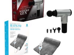 Ultimate Muscle Recovery & Pain Relief Bundle: 6 Speed Massage Gun & Electric Heating Pad