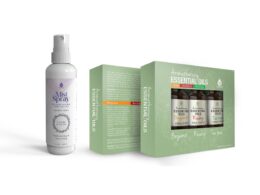 Aromatherapy Mood & Ambiance Bundle: Essential Oils + Mist Spray for Stress Relief & Skin Harmony