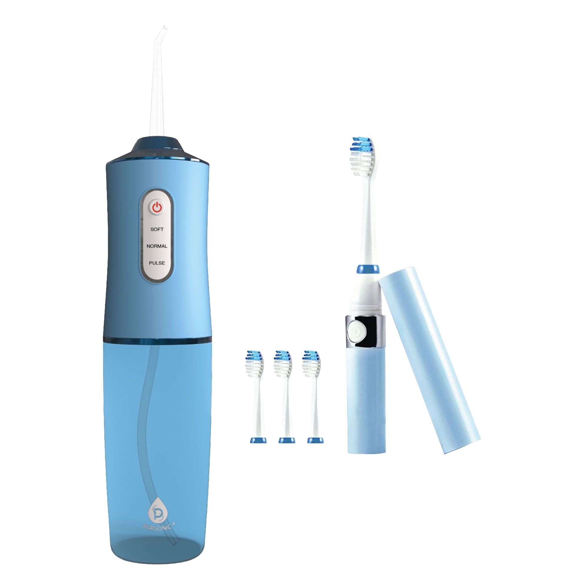 Pursonic Water Flosser & Portable Sonic Toothbrush Oral Care Bundle – Complete On-the-Go Dental Hygiene Kit - Image 6