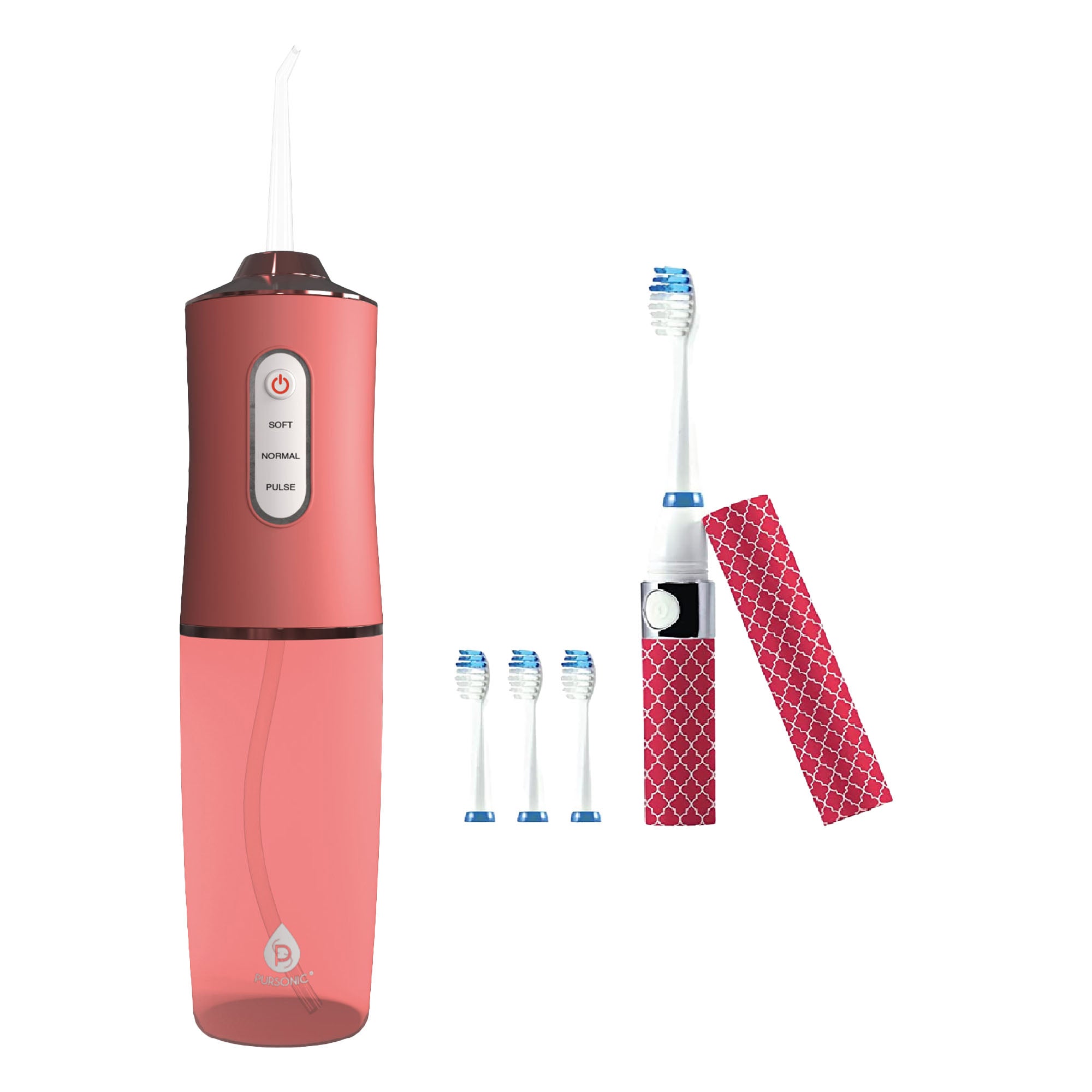 Pursonic Water Flosser & Portable Sonic Toothbrush Oral Care Bundle – Complete On-the-Go Dental Hygiene Kit - Image 2