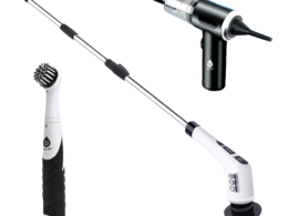 3-in-1 Cordless Rechargeable Cleaning Pursonic Bundle: Power Scrubber, Extended Brush & Mini Vacuum Duster for Home & Car.