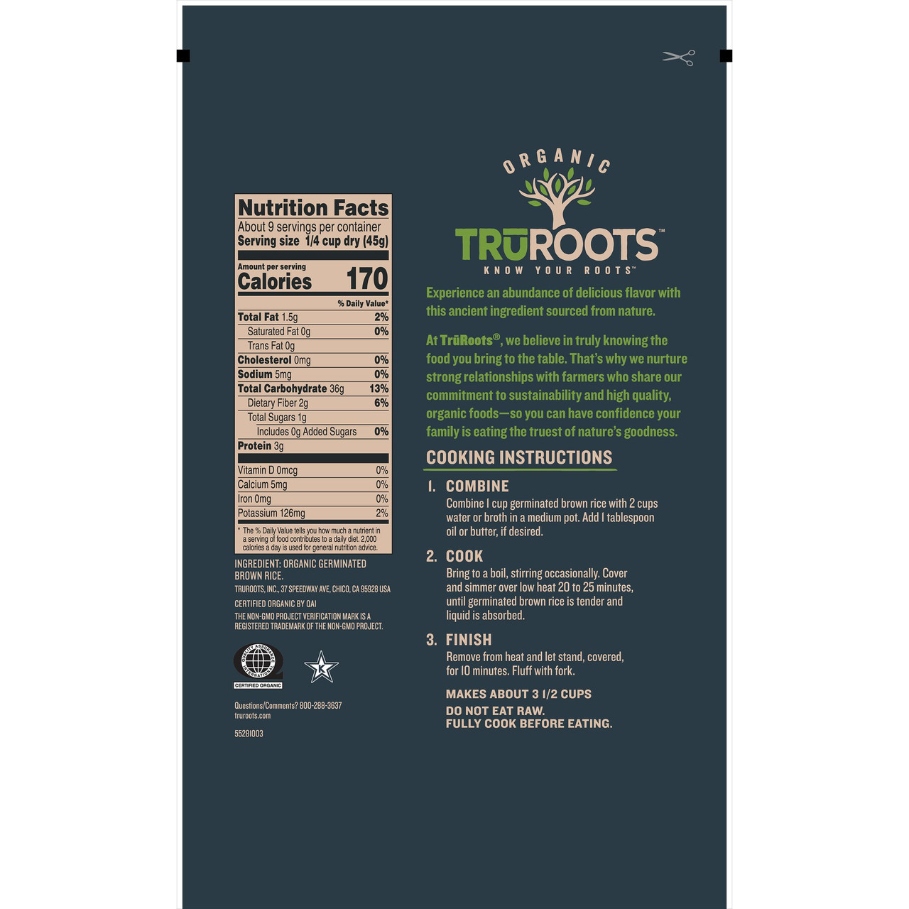TruRoots Germinated Brown Rice (6x14 Oz) - Image 4
