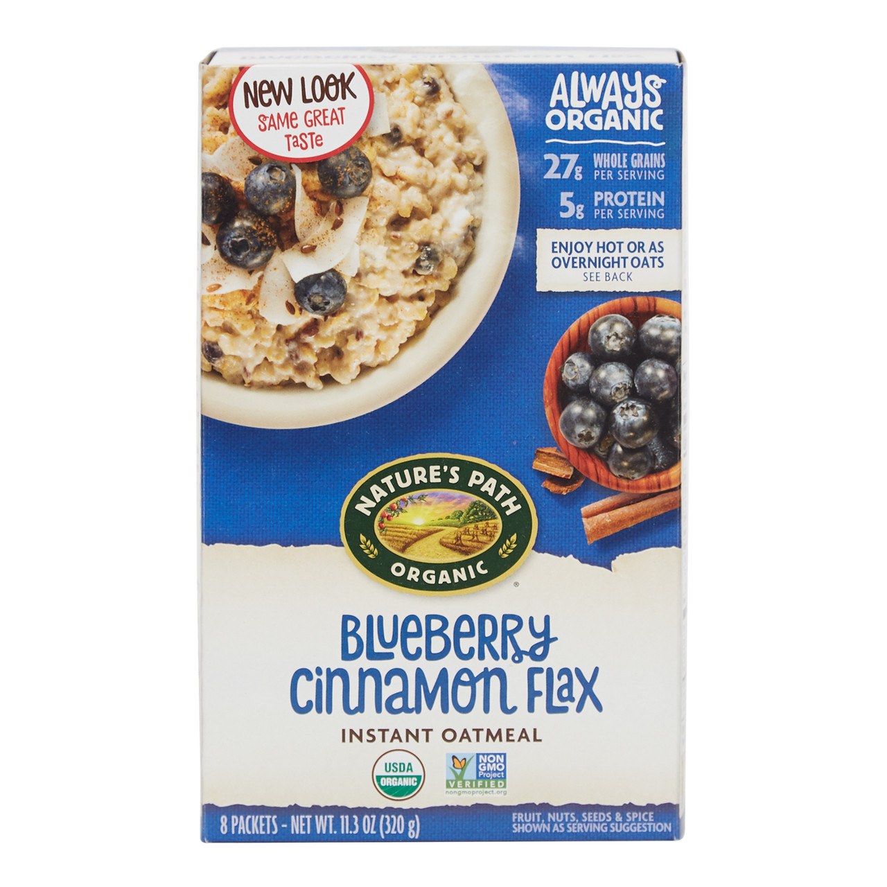 Nature's Path Opt Pow Oatmeal Pouch (6x8x1.4 Oz)