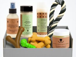 Pet Pampering Gift Box -All-Natural Pet Wellness Kit – Soothing Balms & Herbal Coat Powder