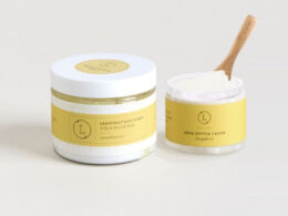 Reviving set with Grapefruit shea butter and Body scrub