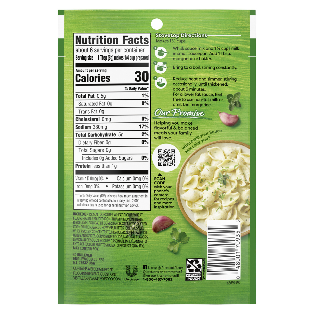 Knorr Pasta Sauces Garlic Herb Sauce Mix (12x1.6Oz) - Image 8