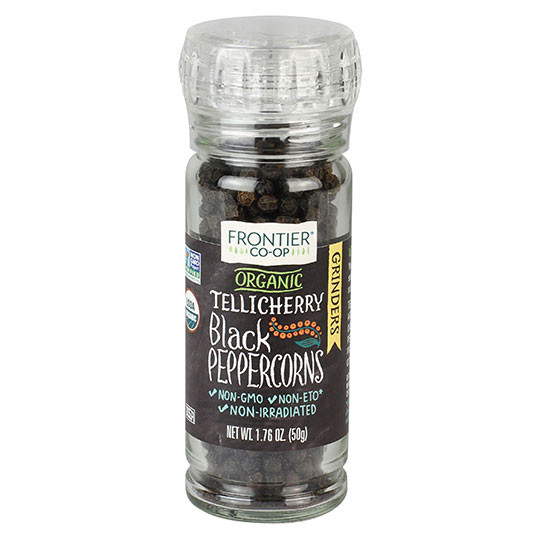 Frontier Herb Black Peppercorns Tellicherry (6x1.76 Oz)