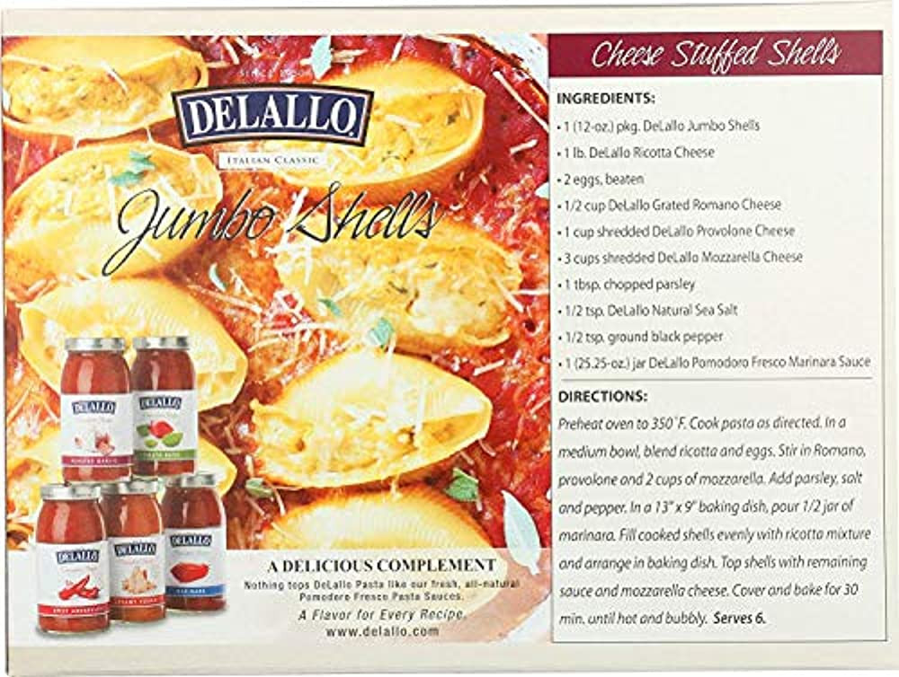 DELALLO JMBO SHELLS PSTA ( 12 X 12 OZ ) - Image 7