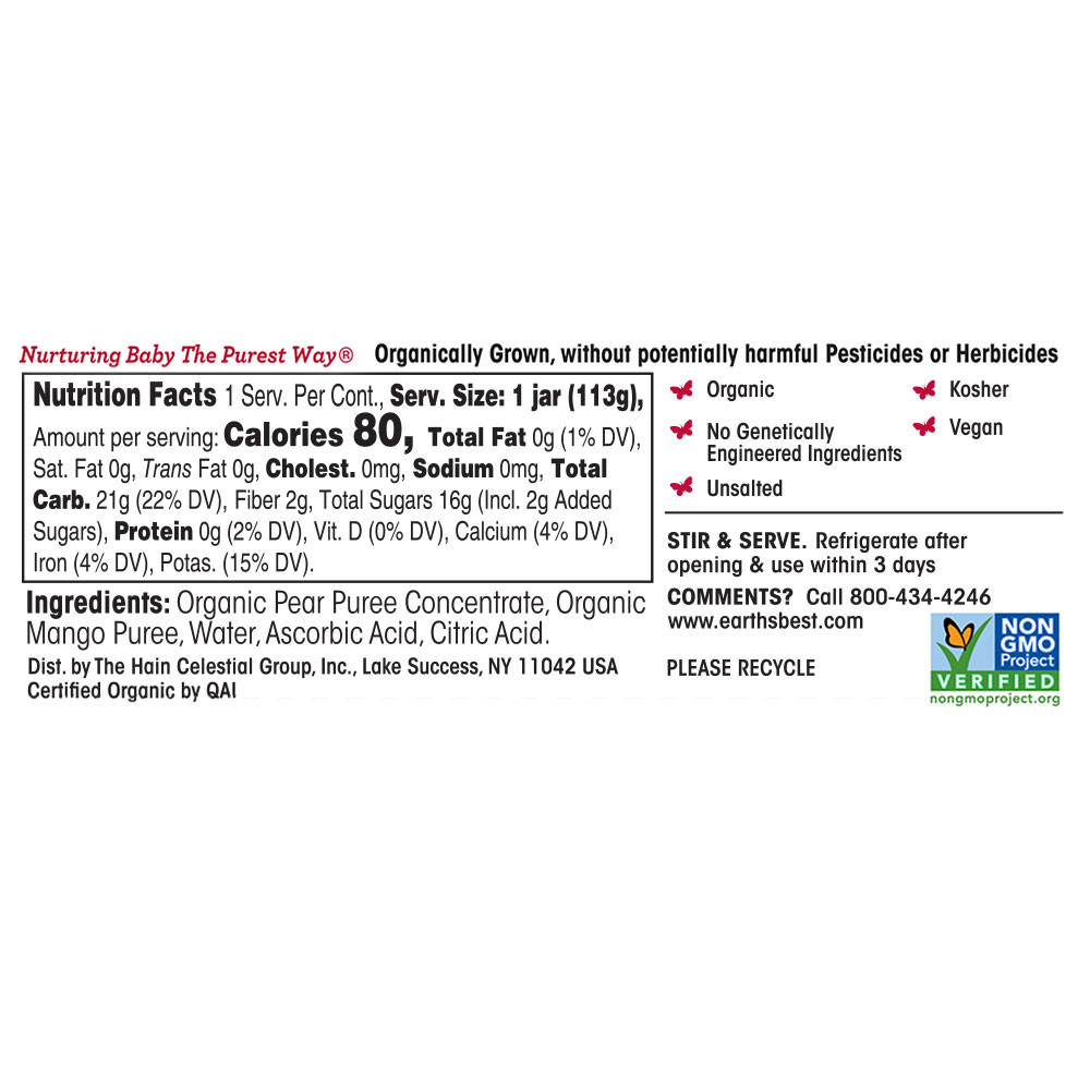 OG2 EB BABY FD PEAR MNGO ( 10 X 4 OZ ) - Image 2