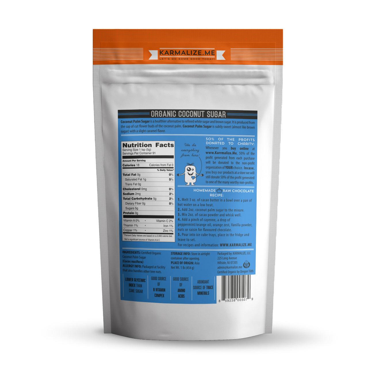 100% Organic Coconut Sugar, Unrefined - 1lb - Image 2