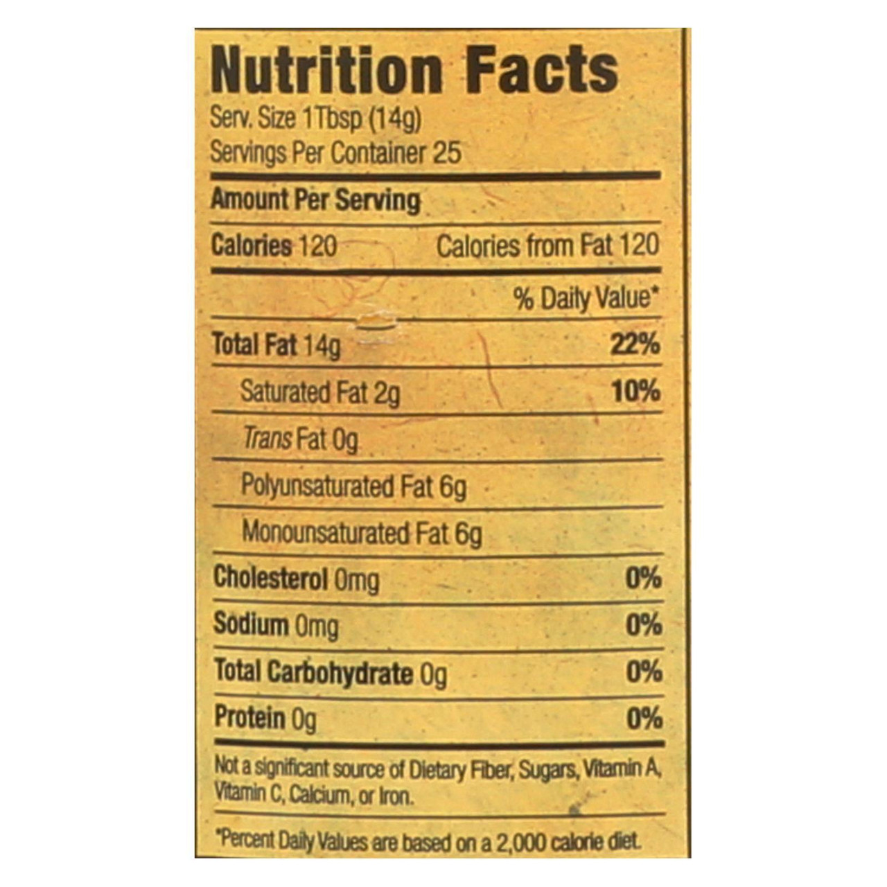 Napa Valley Naturals Cold Pressed Organic Sesame Seed Oil (12x12.7Oz) - Image 2