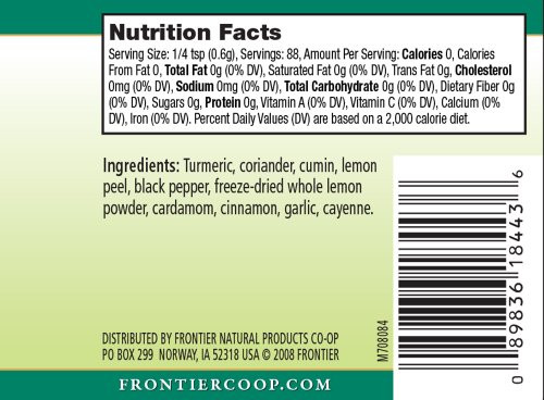 Frontier Herb Int'l Seas Indian Curry (1x1.76 Oz) - Image 5