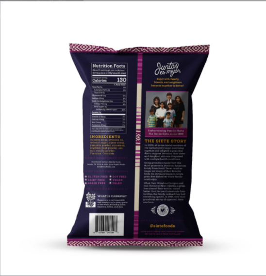 SIETE CHURRO STRIPS CINN ( 12 X 5 OZ ) - Image 2