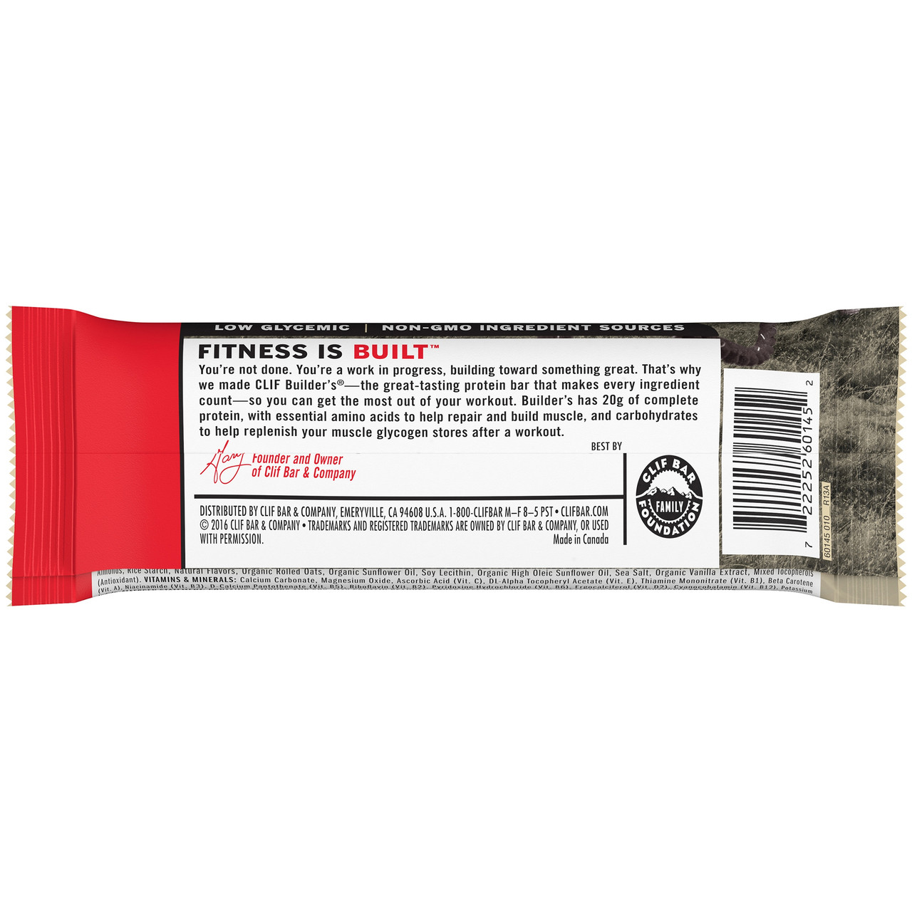 Clif Bar Vanilla Almond Builder Bar (12x2.4 Oz) - Image 4