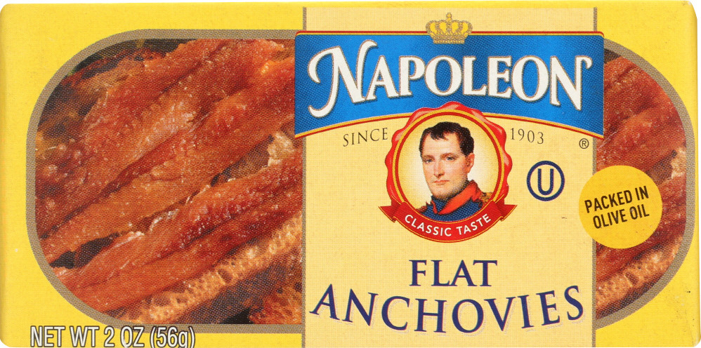 Napoleon Co. Anchovies Flat (1x2OZ )