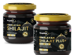 BeepWell Shilajit Resin Combo Pack – Original (80 Servings) + Resin Plus with Ashwagandha (50 Servings) – 2 x 40g Jars