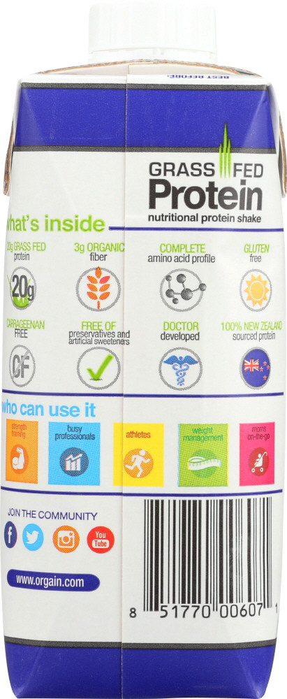 ORGAIN WHEY PRTN VAN SHK ( 12 X 11 OZ ) - Image 2