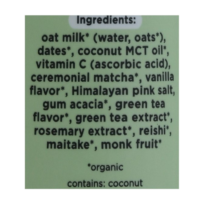 Pop & Bottle Matcha Green Tea Oat Milk Latte 8 oz (Pack of 12) - Image 3